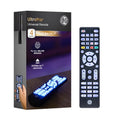 Buy now GE Universal Remote Control, Samsung TV Remote,Universal TV Remote for Roku TV, Vizio, LG, Sony, Sharp, Roku, Apple TV, TCL, Panasonic, Smart TVs, Streaming Players, Blu-ray, DVD, 4-Device, Gold,48845 4 Device Brushed Black Blue Backlit at indiglob india