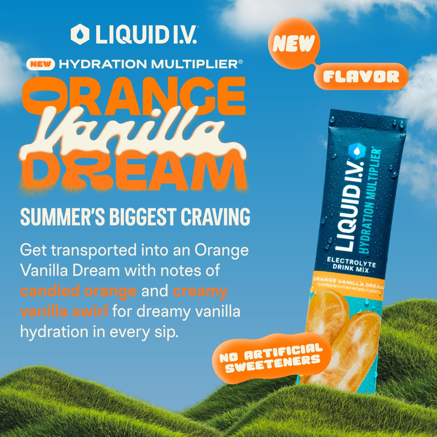 Buy now Liquid I.V.Â® Hydration Multiplier - Lemon Lime | Electrolyte Powder Drink Mix | 1 Pack (16 Servings) Orange Vanilla Dream at indiglob india