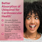Buy now Jarrow Formulas QH-Absorb, 100 mg, Ubiquinol Dietary Supplement for Healthy Cardiovascular Function, 60 Softgels, 60 Day Supply at indiglob india
