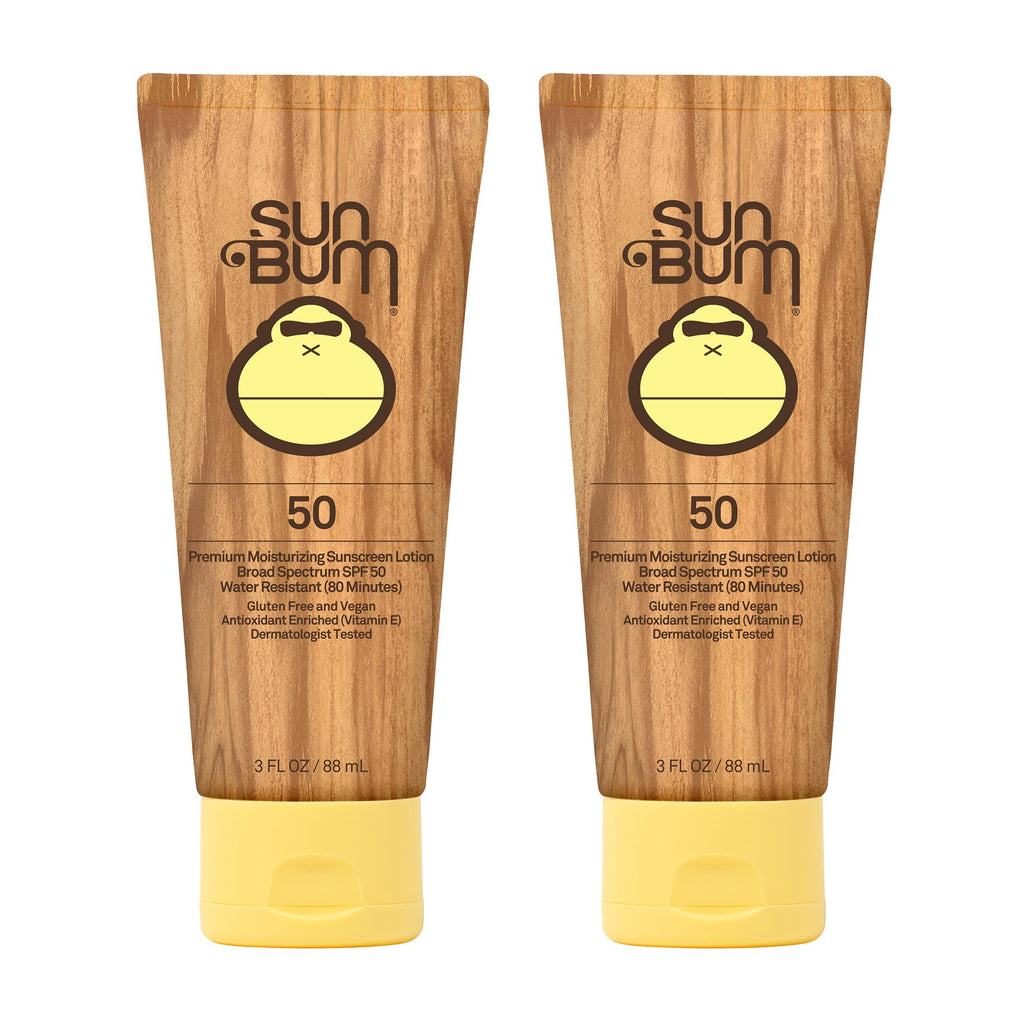 Buy now Sun Bum Original Spf 50 Sunscreen Lotion Vegan and Hawaii 104 Act Compliant (Octinoxate & Oxybenzone Free) Broad Spectrum Moisturizing UVA/UVB With Vitamin E 3 Ounce 2 Pack at indiglob india