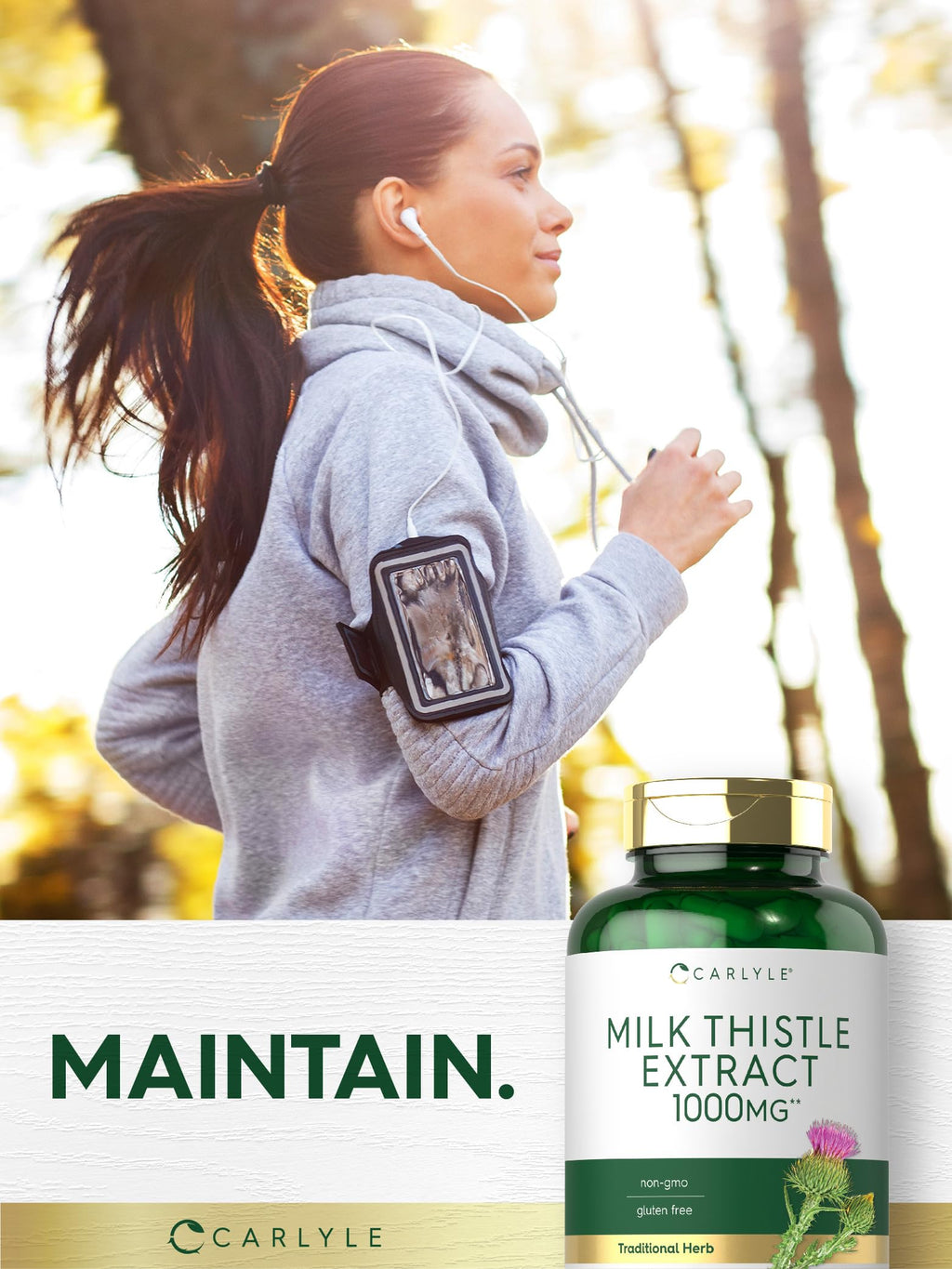 Carlyle Milk Thistle | 300 Capsules | Non-GMO, Gluten Free Extract