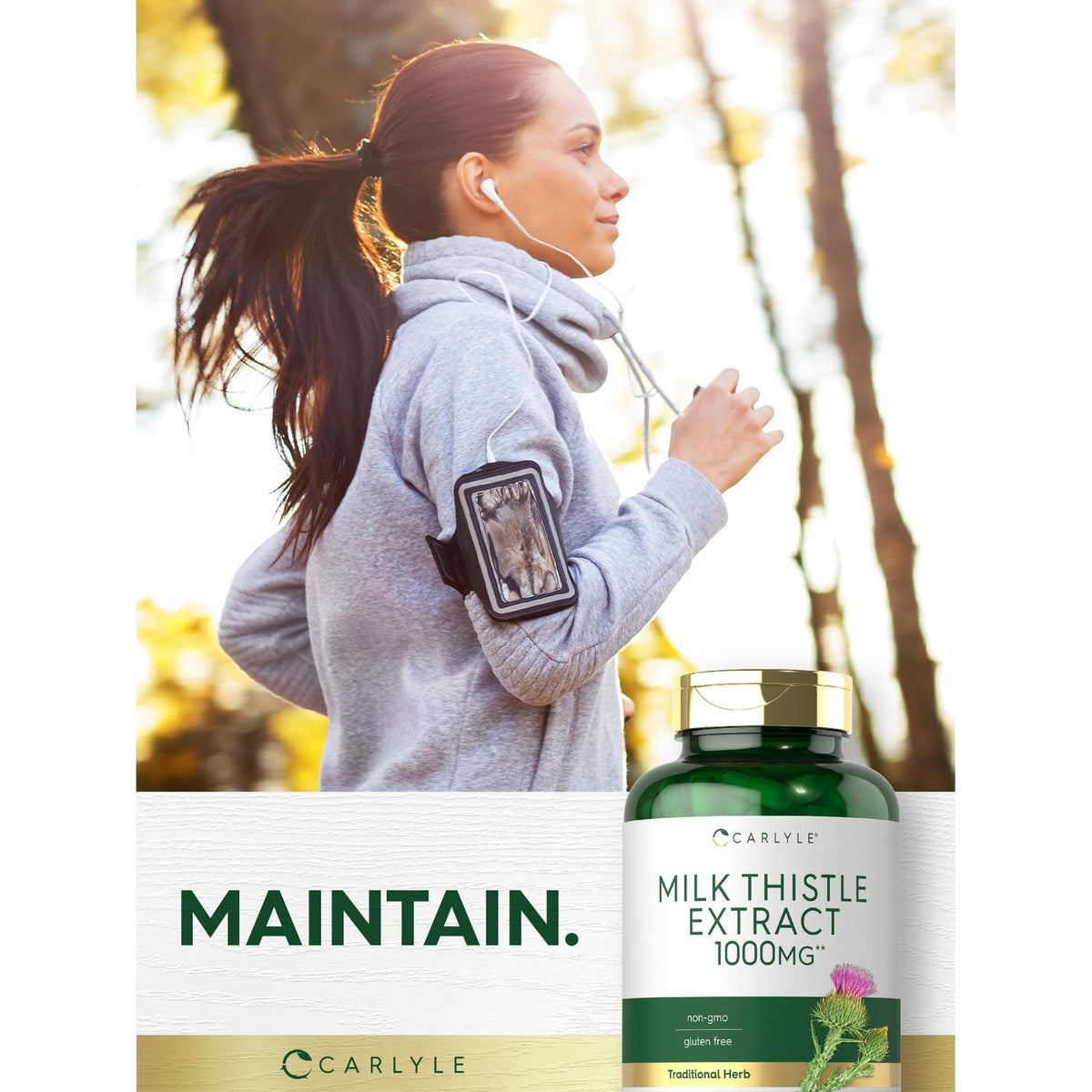 Carlyle Milk Thistle | 300 Capsules | Non-GMO, Gluten Free Extract