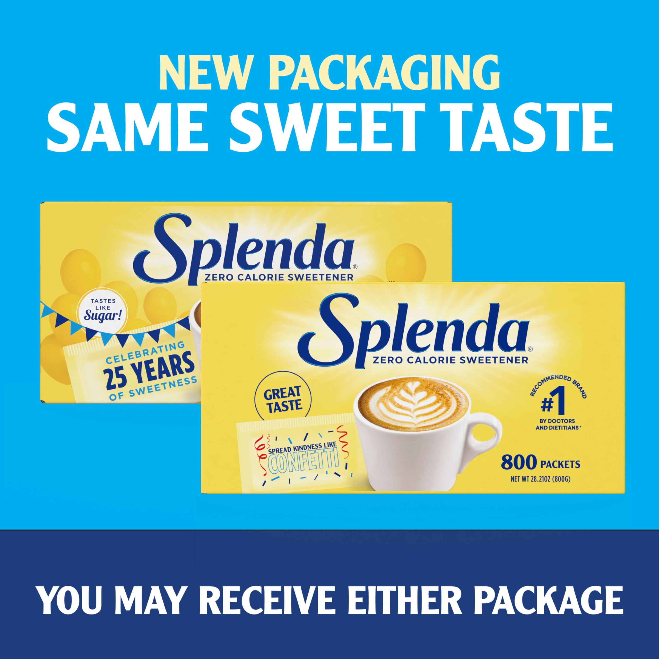 Buy now SPLENDA Zero Calorie Sweetener Value Pack, 800 Count Packets at indiglob india