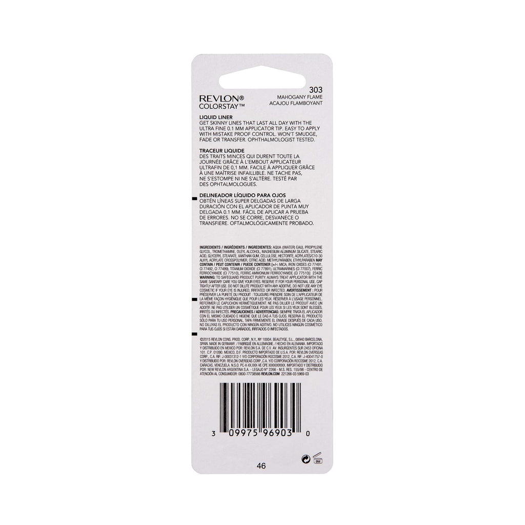 Buy now Revlon Skinny Liquid Eyeliner, ColorStay Eye Makeup, Waterproof, Smudge-proof, Longwearing with Ultra-Fine Tip, Mahogany Flame, 0.08 oz at indiglob india