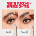 Buy now Revlon Designer Series Mini Tweezer Set, Hair Removal Tool Kit with Slant & Point Tips, Portable and Easy to Use, Made with Long Lasting Stainless Steel, 1 Count at indiglob india