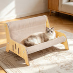 Large Sisal Cat Scratcher Couch for Indoor Cats, Scratching Board Furniture