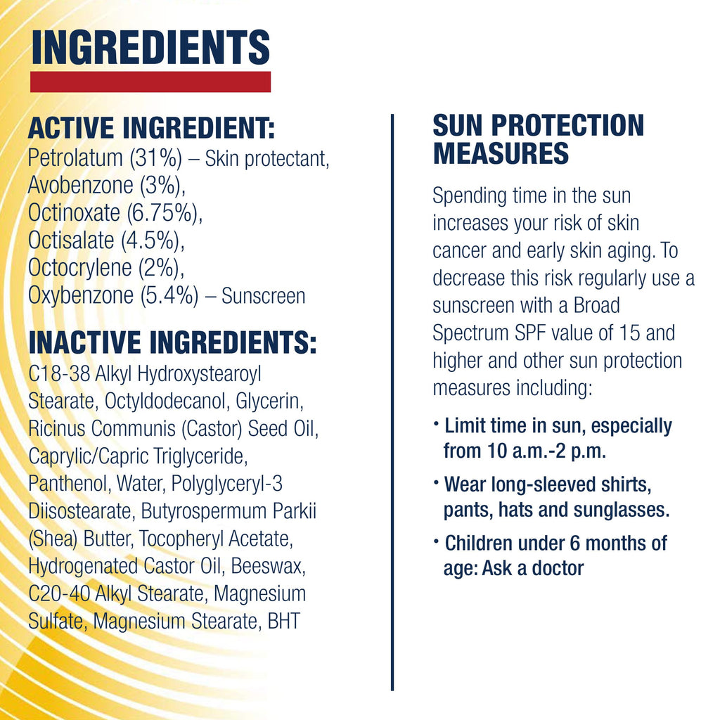Aquaphor Lip Protectant and Sunscreen Ointment, SPF 30, 0.35 FL OZ | Lip Sunscreen Ointment with Shea Butter Repairs and Protects Dry Lips, Fragrance and Paraben Free