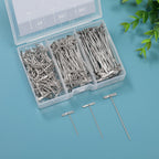 250Pcs T Pins, 1inch /1.5inch/ 2 inch T-Pins,Stainless Steel T Pin for Wigs, Blocking Wig Pin for Foam Head, Craft, Quilting and Blocking Knitting for Office Wall