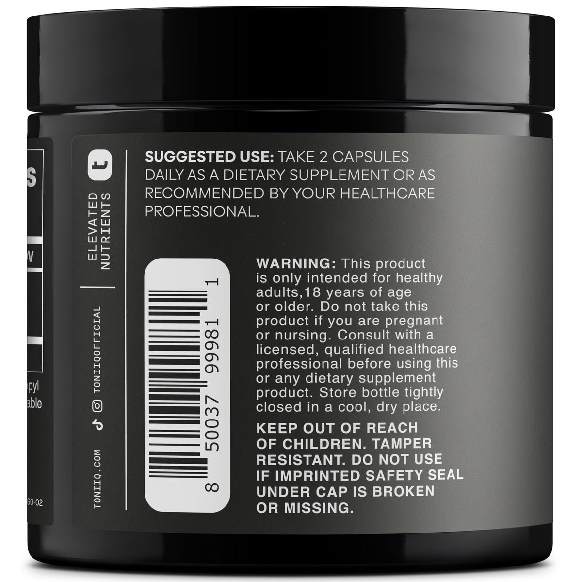 Toniiq Ultra High Potency Third-Party Tested Trans Resveratrol 1000mg