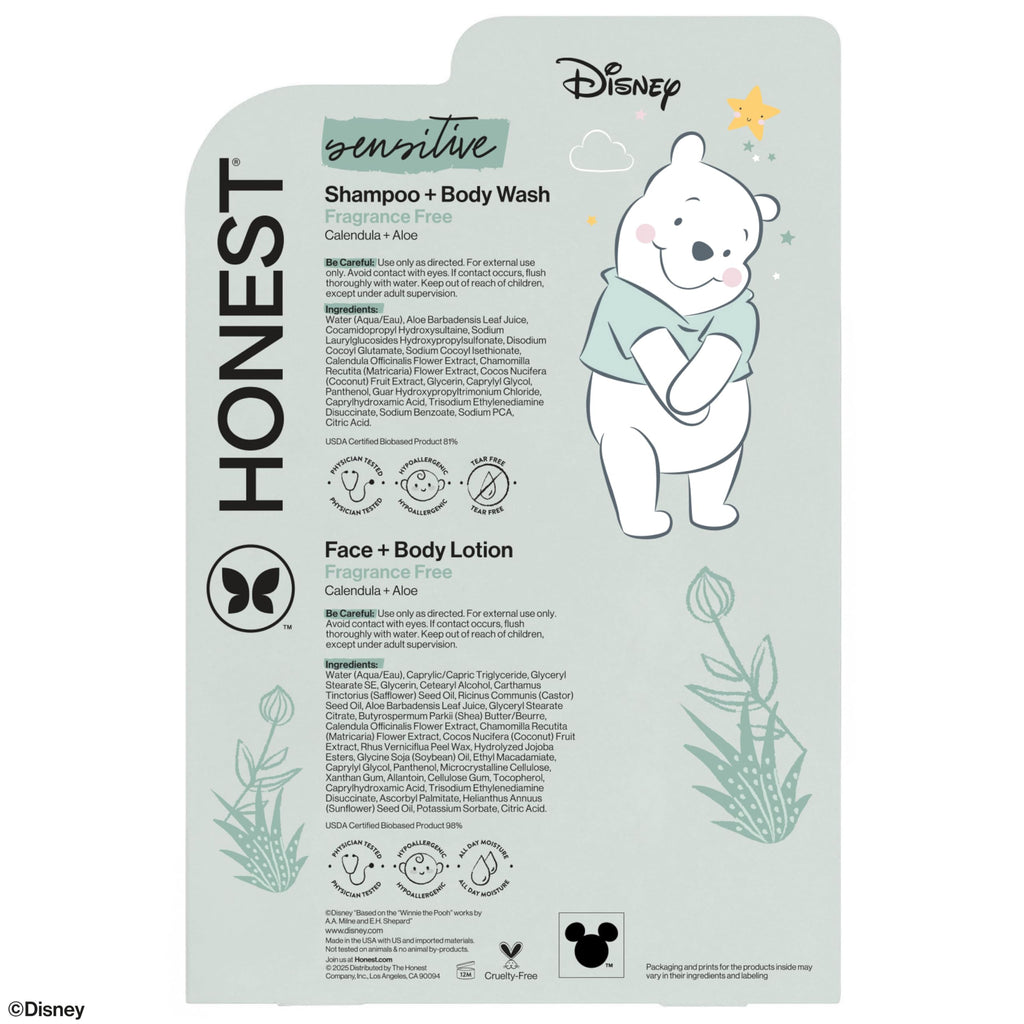The Honest Company Shampoo & Lotion Bundle, Disney Design, 18.5 fl oz