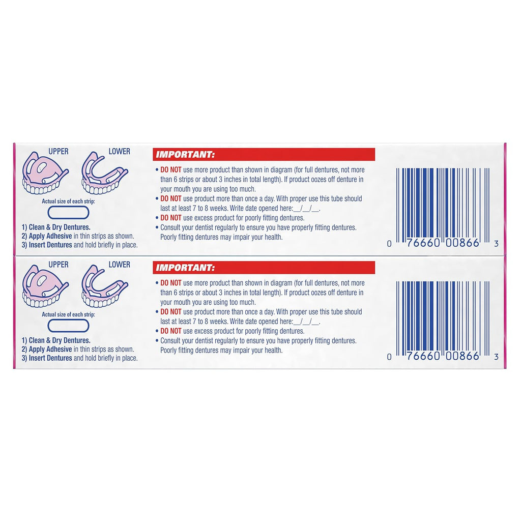 Buy now Fixodent Complete Original Denture Adhesive Cream, 2.4 oz, Pack of 2 at indiglob india