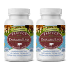 Perfect Supplements – Perfect Desiccated Liver – 120 Capsules - Undefatted Beef Liver – Natural Source of Protein, Iron, Vitamins A & B
