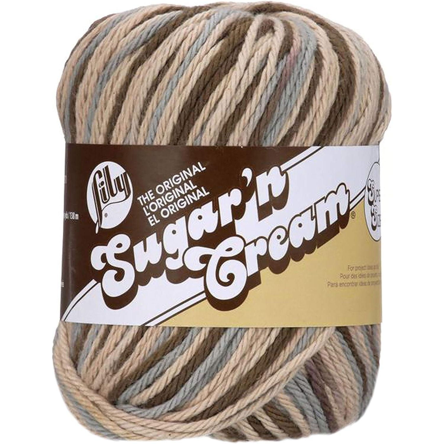 Buy now Lily Sugar'n Cream Super Size Ombres Yarn, 3 oz, Potpourri, 1 Ball 3 oz Small Ball Earth Ombre at indiglob india