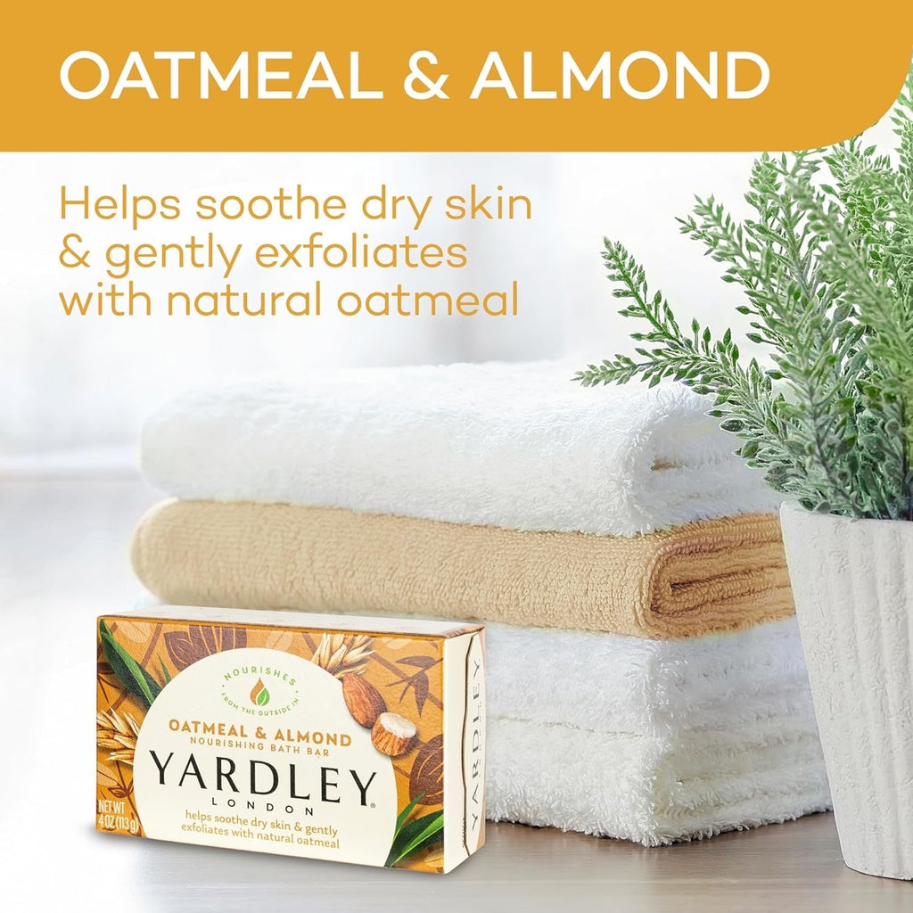 Buy now Yardley Oatmeal and Almond Bar Soap, Oatmeal & Almond, 4 Ounce at indiglob india