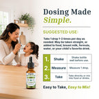 Dr. Green Mom Folinic Acid For Kids & Adults — High Dose — MTHFR-Friendly Folic Acid Alternative — Organic Liquid Drops — 500 mcg/Drop — Vitamin B9 for Methylation, Neurological & DNA Support, 1 fl oz