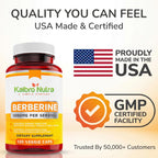Kaibro Nutra Berberine HCL Supplement 1000mg | Immune System Support
