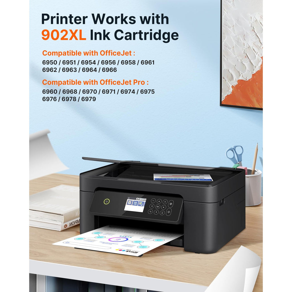 902XL Ink Cartridges for HP Printers Compatible for HP 902XL Ink Cartridges