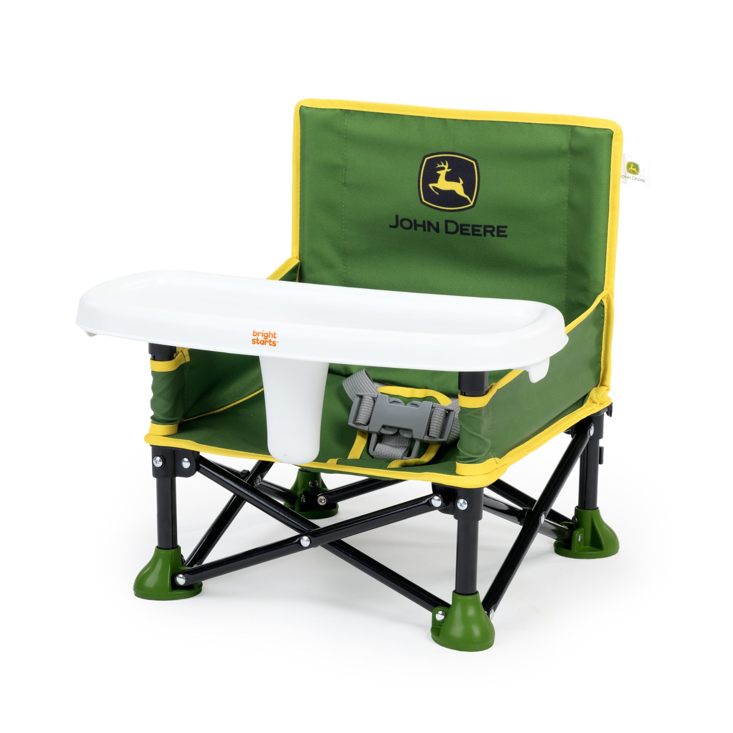 Buy now Summer by Bright Starts Pop 'N Sit Portable Booster Chair, Floor Seat, Indoor/Outdoor Use, Compact Fold, Green, 6 Mos - 3 Yrs John Deere 1 Count (Pack of 1) at indiglob india