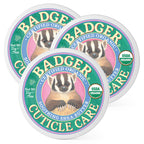 Badger Cuticle Cream, Deep Hydration for Dry, Cracked Cuticles & Hangnails, 100% Organic Cuticle Balm with Rich Shea Butter for Strong, Healthy Nails, Non-Greasy Cuticle Oil, .75oz Tin, 2-Pack