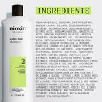 NIOXIN System 2 | Scalp Care | Shampoo | Hair Thickening | For Natural Hair | Scalp Health | For Natural Hair with Progressed Thinning | Cleanse & Boost Hair Density with Niacinamide & Biotin