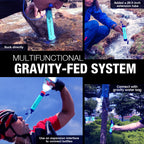 SimPure Portable Gravity-Fed Water Filter with 3L Bag