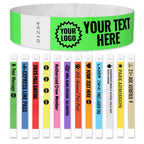 WristCo Custom Tyvek Wristbands for Events | USA Made | Select Quantity