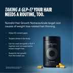 Nutrafol Men 50+ Hair Growth Supplements, Age 50+, 1-Month Bottle | #1 Dermatologist-Recommended Hair Growth Supplement Brand, Clinically Tested for Visibly Thicker Hair and Scalp Coverage