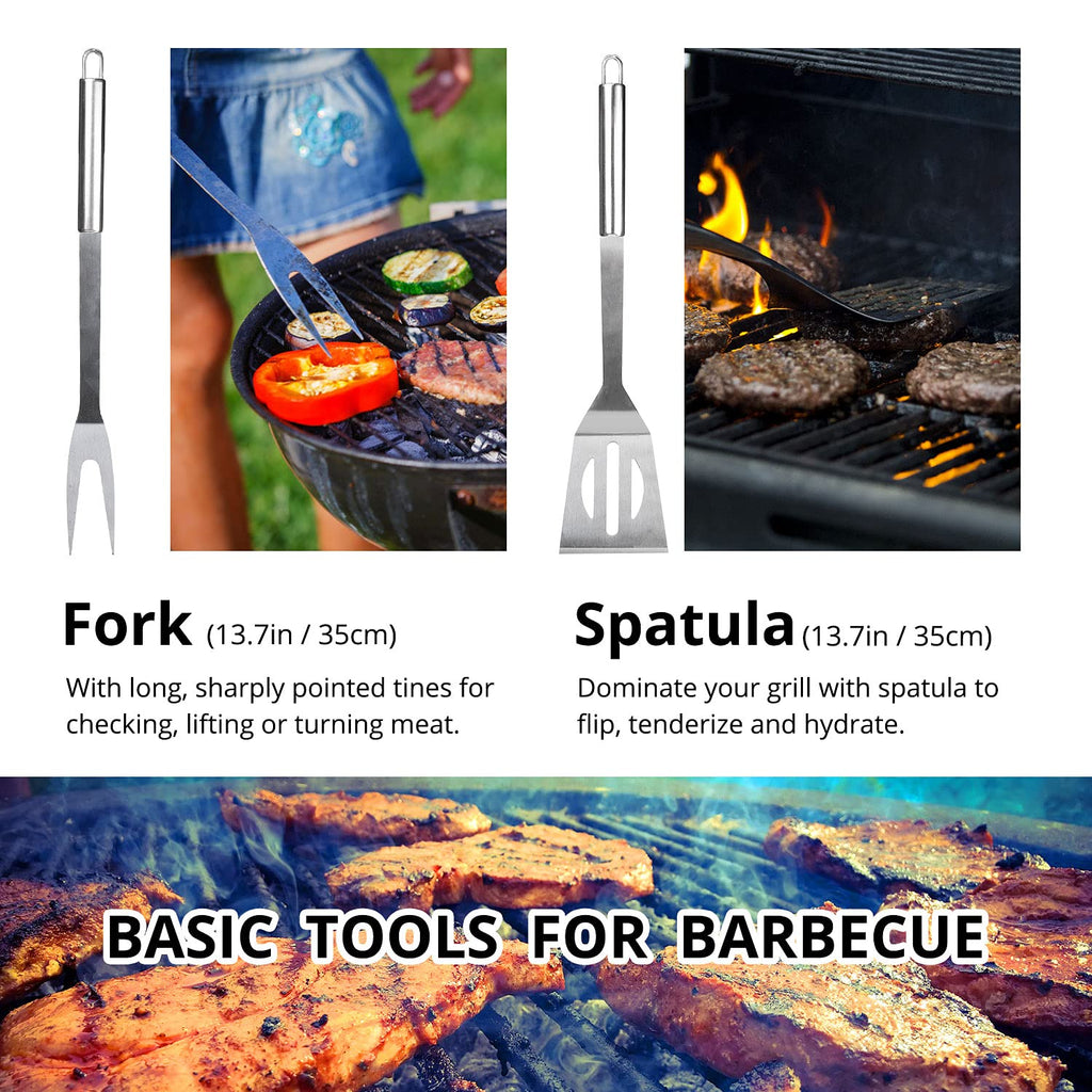 BBQ Utensil Set Stainless Steel Professional Barbecue Accessories