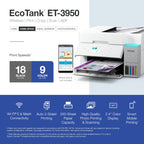 Epson EcoTank ET-3950 Wireless Color All-in-One Supertank Printer