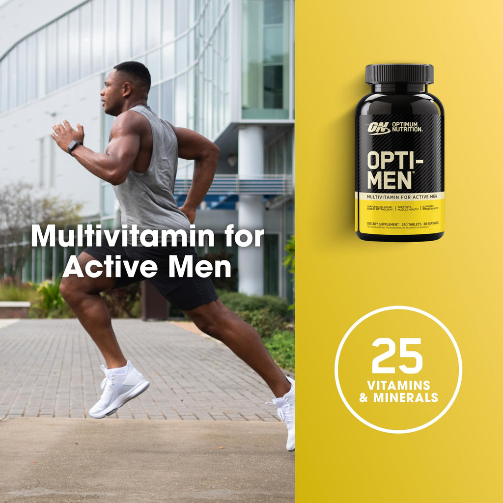 Optimum Nutrition Opti-Men, Vitamin C, Zinc and Vitamin D, E, B12 for Immune Support Mens Daily Multivitamin Supplement, 150 Count (Packaging May Vary)