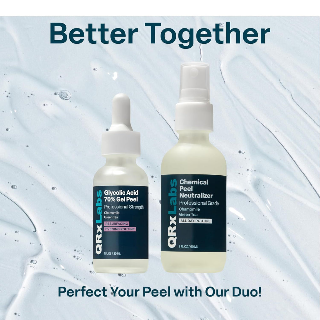Buy now QRxLabs Chemical Peel Neutralizer Spray - 2 Fl Oz Mist - Glycolic Acid Peel Neutralizer for Face Aftercare & pH Balancer at indiglob india