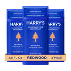Harry's Aluminum-Free Deodorant for Men - Stone - (3 Pack) 2.5 oz - 48-Hour Odor Control - PACKAGING MAY VARY