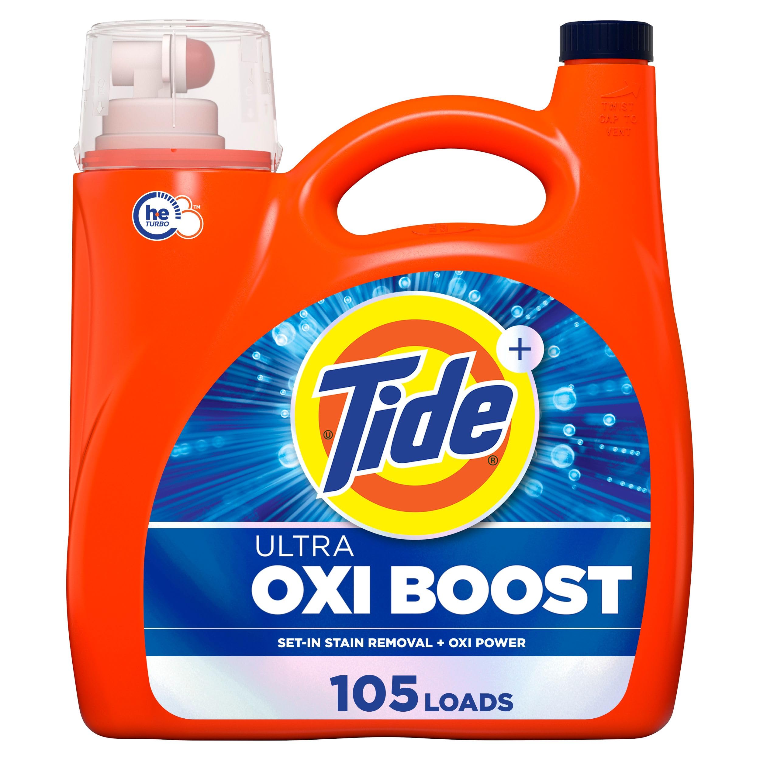 Buy now Tide Ultra Oxi Boost Liquid Laundry Detergent, 117 fl oz, 83 Loads, Advanced Stain Remover, Laundry Detergent Liquid with Extra Oxi Power 148 Fl Oz (Pack of 1) at indiglob india