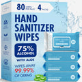 OPTEEL Hand Sanitizer Wipes 75% Alcohol, Aloe Infused, Antibacterial 320ct.