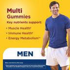Nature Made Multi for Men, Mens Multivitamins Gummies, 150 Count | Gummy Vitamins and Minerals for Energy Metabolism Support, Multivitamin for Men, Cherry & Mixed Berry Flavors, 75 Day Supply