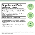 KSM-66 Ashwagandha 600mg, Organic, Sleep + Stress Support, 120 Capsules | Sleep + Stress Supplement, Full-Spectrum KSM-66, Most-Studied Form, Organic, Take PM or Split AM/PM, Gluten-Free