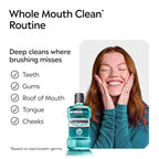 Listerine Cool Mint Antiseptic Mouthwash, Intense Mint, 33.8 fl. oz/1L x 2
