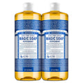 Buy now Dr. Bronner's Pure-Castile Magic Liquid Soap- Made with Regenerative Organic Oils- For Body, Face, Hair, Dishes, Pets, Laundry Natural, Vegan, Non-GMO - Peppermint, 32 oz (2-Pack) 32 Fl Oz (Pack of 2) at indiglob india