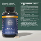 Primal Harvest Sleep - Daily Supplement, Gluten & Dairy Free, for Men & Women