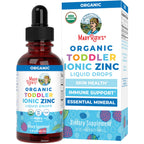 MaryRuth's Organic Toddler Zinc Liquid Drops, Berry Flavor, Vegan, 2 Fl Oz | Immune Support Supplement, Skin Health, Vegan, Formulated for Ages 1-3, 1 Month Supply