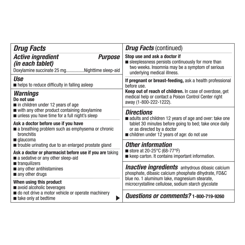 Good Sense Sleep Aid Tablets, Doxylamine Succinate 25 mg, 96 Count