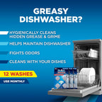 Buy now Finish Dishwasher Cleaner Tablets, Deep Cleans Hidden Grease & Grime, Fights Odors, No Extra Wash Cycle, Helps Maintain Dishwasher, 12 Month Supply, 12 Count at indiglob india