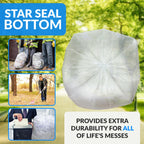 Reli. Clear Trash Bags w/Twist Ties (50 Count) | Heavy Duty