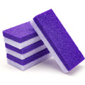 Foot Pumice Stone 4 Pack Pedicure Stone for Feet (Purple) | for Feet Callus Remover and Scrubber Double Sided Pedicure Foot Pumice Stone for Feet and Heels Callus and Dead Skins