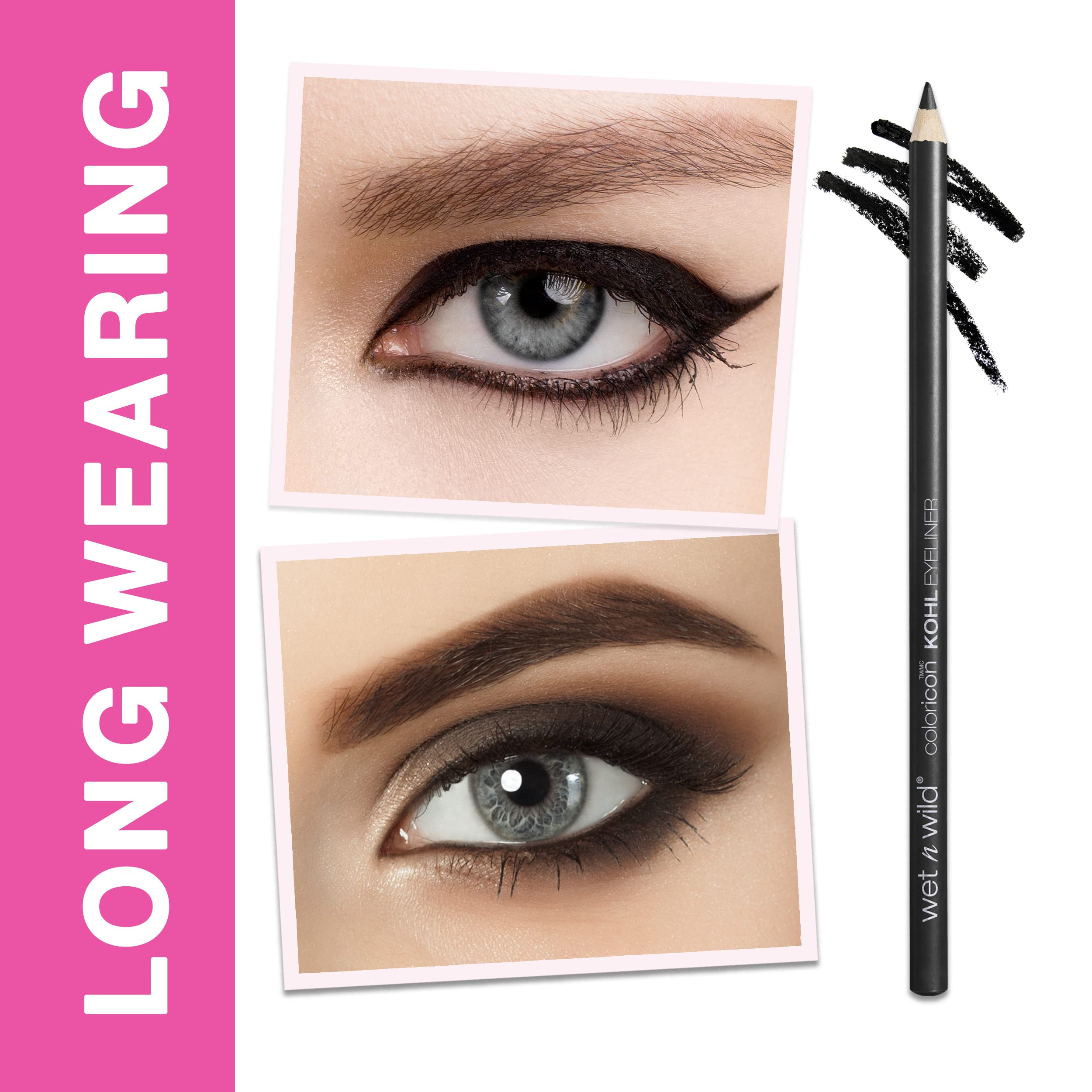 wet n wild Color Icon Kohl Eyeliner Pencil, Rich Hyper-Pigmented Color, Smooth Creamy Application, Long-Wearing Matte Finish Versatility, Cruelty-Free - Simma Brown Now! (Packaged)