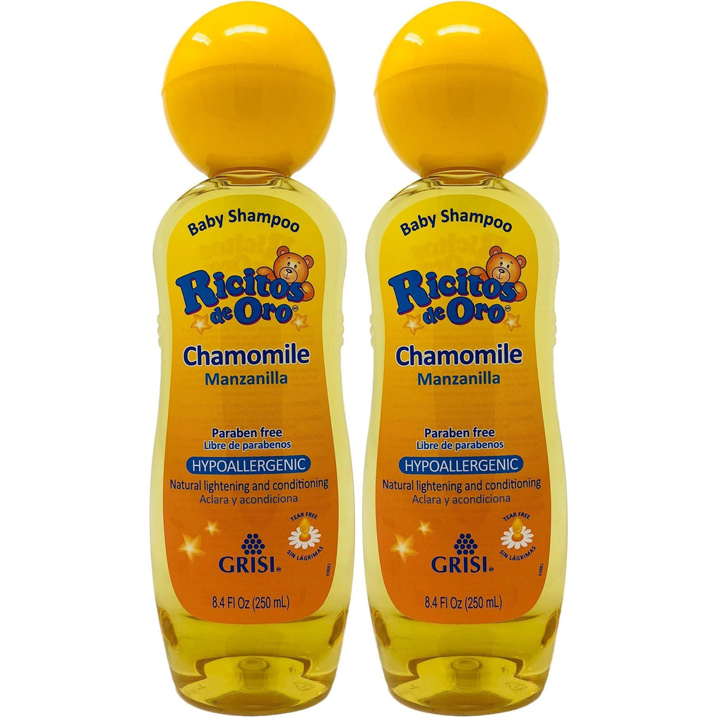 Ricitos de Oro Chamomile Baby Shampoo, Hypoallergenic Tear Free Baby Shampoo with Chamomille Extract; 8.4 Fl Oz