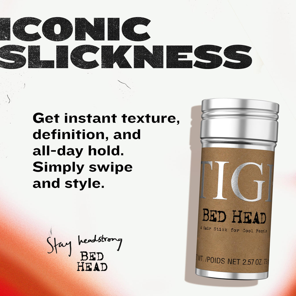 Bed Head by TIGI Hair Wax Stick – Professional Hair Styling Wax for High-Definition Texture & All-Day, Humidity-Resistant Hold, 2.57 oz