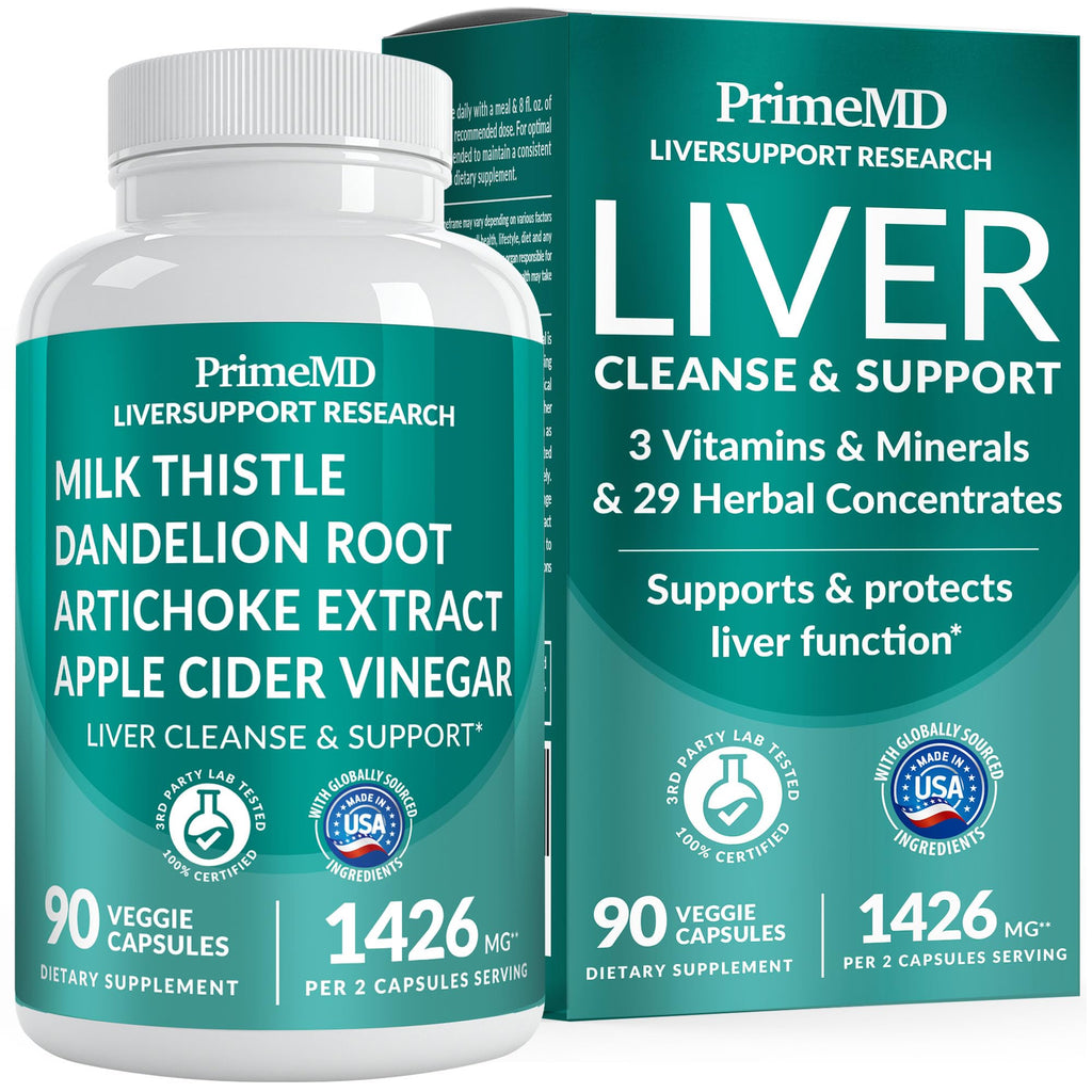 32-in-1 Liver Support Milk Thistle, Artichoke & Beetroot, 90ct | Liver Health and Wellness Support, Milk Thistle, Silymarin, Artichoke Extract and Beetroot, Liver Supplement