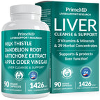 32-in-1 Liver Support Milk Thistle, Artichoke & Beetroot, 90ct | Liver Health and Wellness Support, Milk Thistle, Silymarin, Artichoke Extract and Beetroot, Liver Supplement