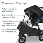 Buy now UPPAbaby Performance Rain Shield for Ridge/Waterproof and Windproof Coverage/Ventilated Design/Quick Attachment/Easy Access to Child at indiglob india